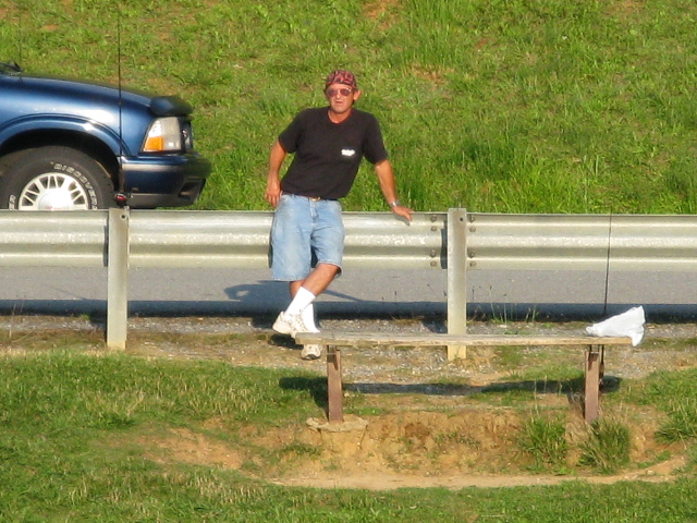 This shot was taken at Liberty Lake.  I have no idea who this guy is.  I took this shot from way on the other side of the lake at 24x zoom.  He was standing there, looked like he was posing, so I took the shot.  He probably didn't even see me.
